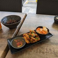 Calamari at Vegan House in Prague