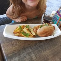 Hotdog at Vegan House in Prague