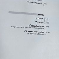 Lunch menu page 2 at Huszár in Delft