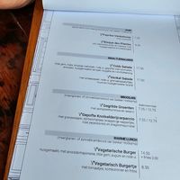 Lunch menu at Huszár in Delft