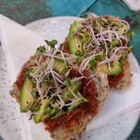 Avocado "bun" at Whole Food Cafe in Thisted
