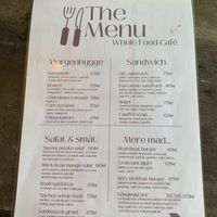 Menu  at Whole Food Cafe in Thisted