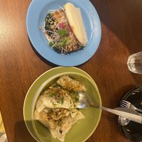 vegan bao and dumplings  at Bao Kitchen in Buenos Aires