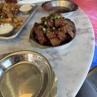 Seitan burnt ends  at Station No. 3 in St Louis