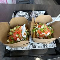 Fries supreme  at Odd Burger in Whitby