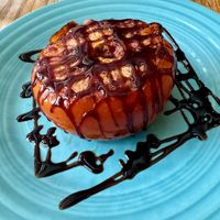 Grilled tomato with balsamic drizzlee  at Alexa's in Bothell