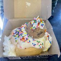 Cookie dough and sprinkles  at Cinnaholic in Tempe