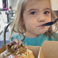 Vegan toddler approved😄 at Cinnaholic in Tempe