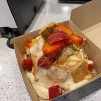 Strawberry Goodness  #Veganuary at Cinnaholic in Tempe