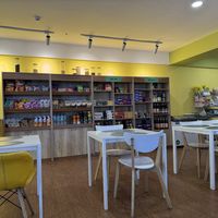 Vegan products  at Loving Hut - Meditation Center in Ulaanbaatar