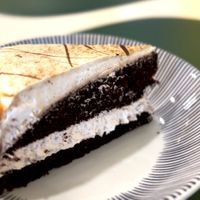 Chocolate cake 🍰 (not too sweet)  at Loving Hut - Meditation Center in Ulaanbaatar