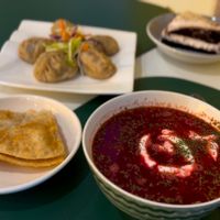 My lunch feast   at Loving Hut - Meditation Center in Ulaanbaatar