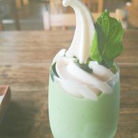 matcha farfait at Vegans Cafe and Restaurant in Kyoto