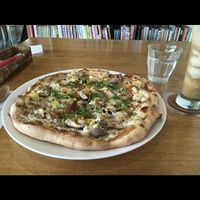 Best vegan pizza ever  at Vegans Cafe and Restaurant in Kyoto