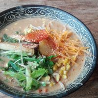 Veggie ramen with soy-milk at Vegans Cafe and Restaurant in Kyoto