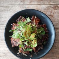 The BEST. Tofu over rice. The highlight of this place!! at Vegans Cafe and Restaurant in Kyoto