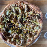 Teriyaki Pizza at Vegans Cafe and Restaurant in Kyoto