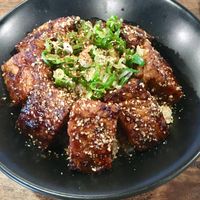 Fried tofu rice bowl! at Vegans Cafe and Restaurant in Kyoto