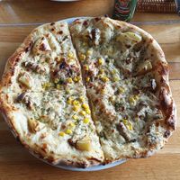 Potatoe pizza at Vegans Cafe and Restaurant in Kyoto