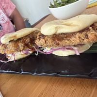 Jackfruit katsu bao   at TYGR in Ubud