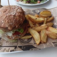 Mushy mushroom burger at Twist in Mallorca
