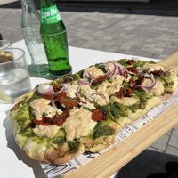 Cashew cheese pinsa   at Twist in Mallorca