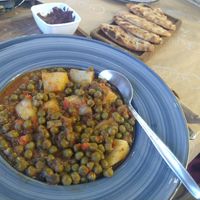 Peasoup with potatoes at Molos Restaurant in Thasos