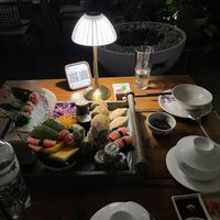 Vegan sushi platterr  at Guru Chay in Da Lat