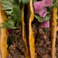 Juicy vegan/birria tacos  at Pretty Little Tacos - PR in Atlanta