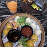 Dumplings  at Pełną Parą - Powisle in Warsaw