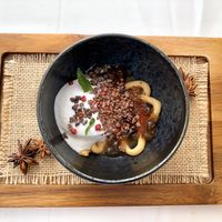 African infusion jelly with nibs, cookie and cream  at DaiCa in Mallorca