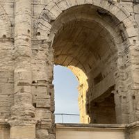 Views from the restaurant   at Chez Felix in Arles