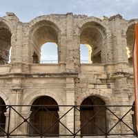 Views from the restaurant   at Chez Felix in Arles