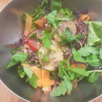 Salad within the felix dish, delicious! at Chez Felix in Arles