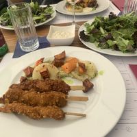 “chicken” and veg and salad  at The Botanist in Zadar