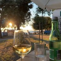 Nice view of the sunset  at The Botanist in Zadar