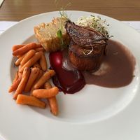 Fillet mignon. The best fake meat I ever had, so good and very realistic texture.  at The Botanist in Zadar