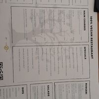 Menü at The Botanist in Zadar