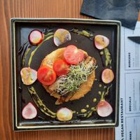 Chickpea flour bread at The Botanist in Zadar