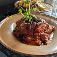 Polenta with oyster mushrooms at The Botanist in Zadar