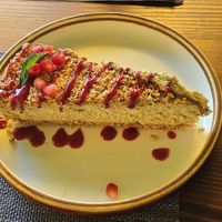 Pistachio Cheesecake at The Botanist in Zadar