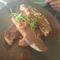 Mushroom parfait, delicious bread at The Botanist in Zadar