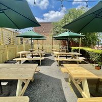 Brand-new lovely picnic table grove!  at Haddon Culinary in Collingswood