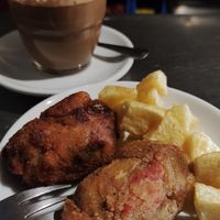 Croquetas veganas (pincho) at Churrería San Sebastián in Montehermoso