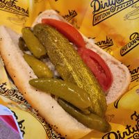 Vegan Chicago Dog at Dirty Franks Hot Dog Palace in Columbus