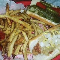 Vegan Hot Dogs  at Dirty Franks Hot Dog Palace in Columbus