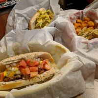 Beano, Picnic Table and Spicy Cauliflower Bites at Dirty Franks Hot Dog Palace in Columbus