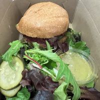 Plant burger   at SFO - The Plant Cafe Organic- T2 in South San Francisco