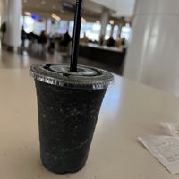 Blue green smoothie   at SFO - The Plant Cafe Organic- T2 in South San Francisco