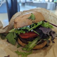 Plant burger at SFO - The Plant Cafe Organic- T2 in South San Francisco